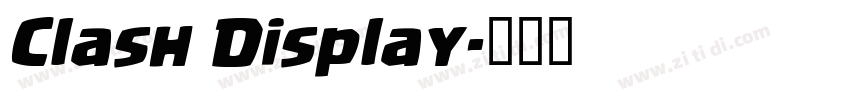 Clash Display字体转换